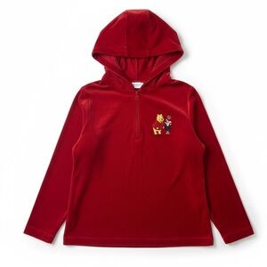 VINTAGE Winnie the Pooh & Piglet Velour Hoodie